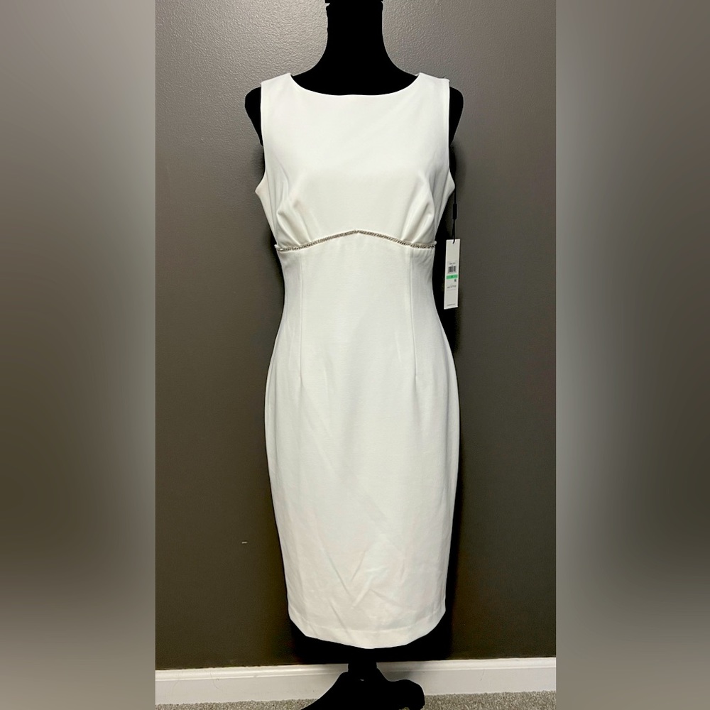 Cream Calvin Klein dress